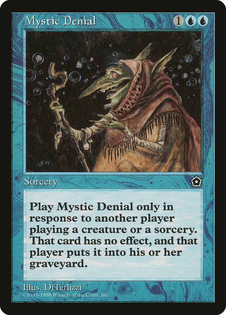 Mystic Denial (P02-041) - Portal Second Age - Premium MTG Single from Wizards of the Coast - Just $0.08! Shop now at Game Crave Tournament Store