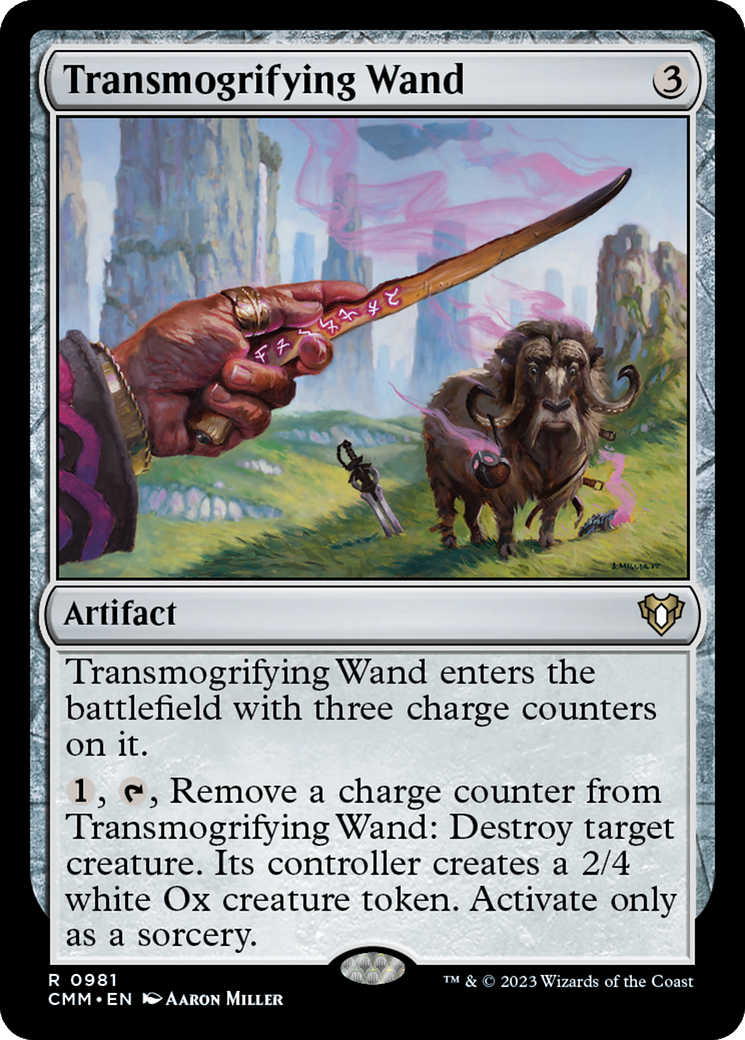 Transmogrifying Wand (CMM-981) - Commander Masters - Premium MTG Single from Wizards of the Coast - Just $0.08! Shop now at Game Crave Tournament Store
