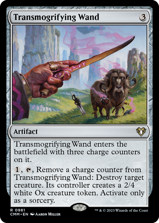 Transmogrifying Wand (CMM-981) - Commander Masters - Premium MTG Single from Wizards of the Coast - Just $0.08! Shop now at Game Crave Tournament Store