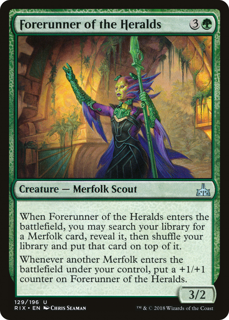 Forerunner of the Heralds (RIX-129) - Rivals of Ixalan Foil - Premium MTG Single from Wizards of the Coast - Just $0.55! Shop now at Game Crave Tournament Store