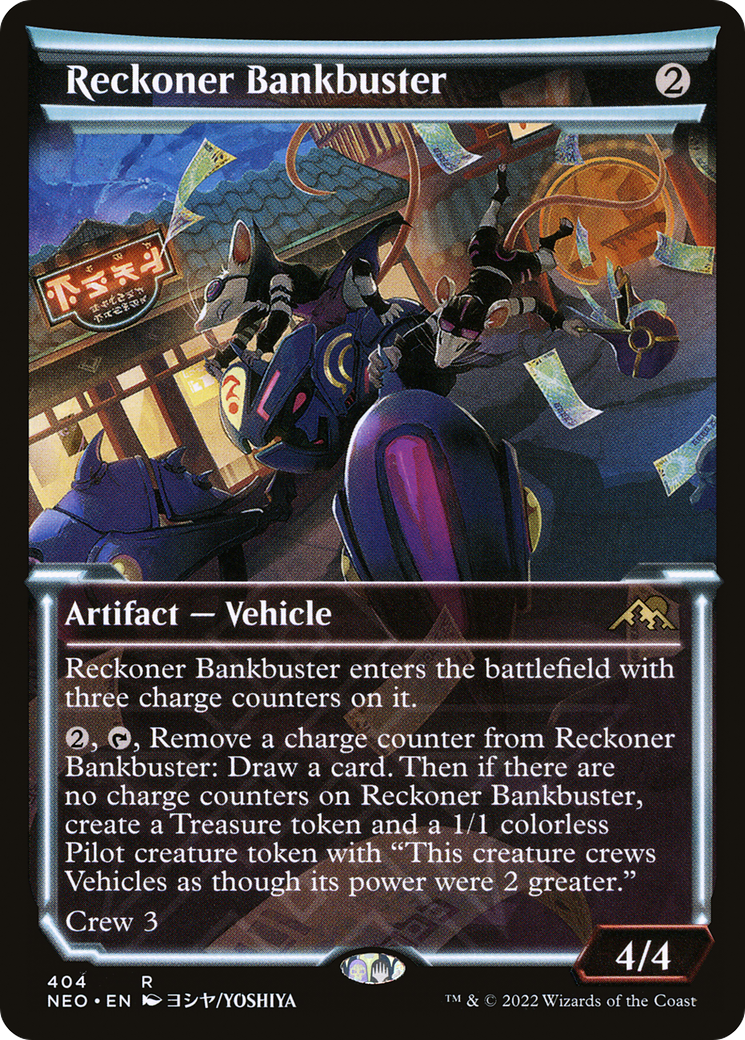 Reckoner Bankbuster (NEO-404) - Kamigawa: Neon Dynasty: (Showcase) - Premium MTG Single from Wizards of the Coast - Just $0.22! Shop now at Game Crave Tournament Store