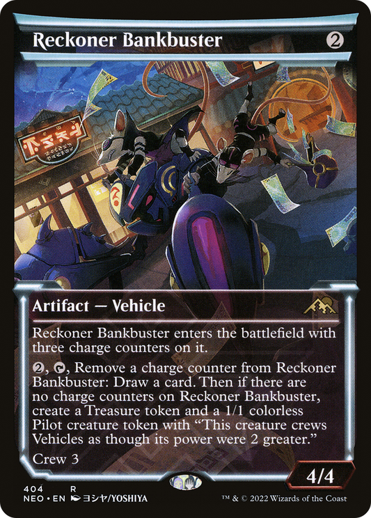 Reckoner Bankbuster (NEO-404) - Kamigawa: Neon Dynasty: (Showcase) - Premium MTG Single from Wizards of the Coast - Just $0.22! Shop now at Game Crave Tournament Store