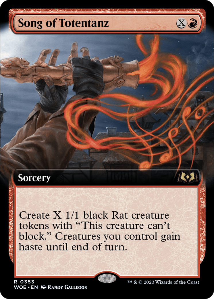 Song of Totentanz (WOE-353) - Wilds of Eldraine: (Extended Art) - Premium MTG Single from Wizards of the Coast - Just $1! Shop now at Game Crave Tournament Store