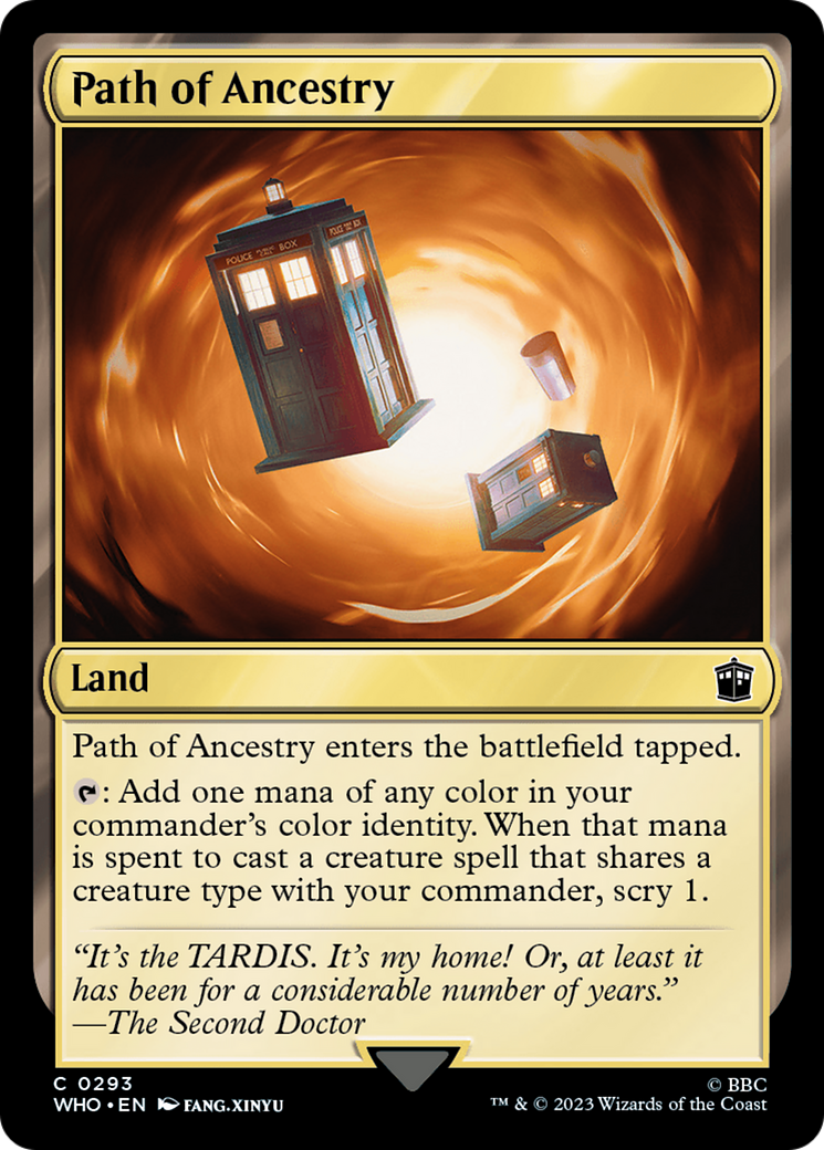 Path of Ancestry (WHO-293) - Doctor Who - Premium MTG Single from Wizards of the Coast - Just $0.25! Shop now at Game Crave Tournament Store