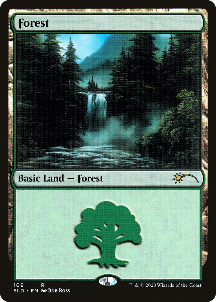 Forest (SLD-109) - Secret Lair Drop Foil - Premium MTG Single from Wizards of the Coast - Just $1.20! Shop now at Game Crave Tournament Store