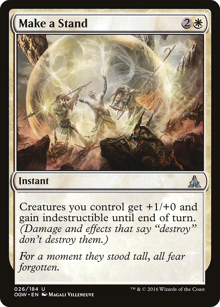 Make a Stand (OGW-026) - Oath of the Gatewatch - Premium MTG Single from Wizards of the Coast - Just $0.08! Shop now at Game Crave Tournament Store