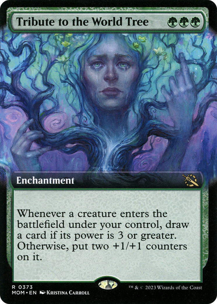 Tribute to the World Tree (MOM-373) - March of the Machine: (Extended Art) Foil - Premium MTG Single from Wizards of the Coast - Just $11.19! Shop now at Game Crave Tournament Store