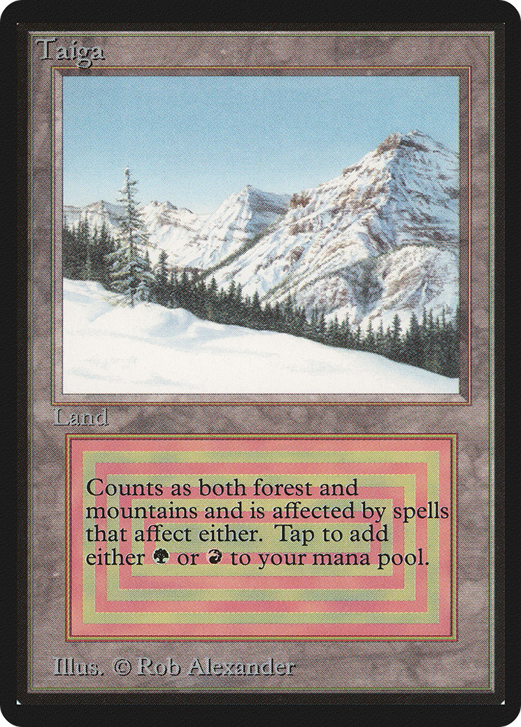 Taiga (LEB-283) - Limited Edition Beta - Premium MTG Single from Wizards of the Coast - Just $164.53! Shop now at Game Crave Tournament Store