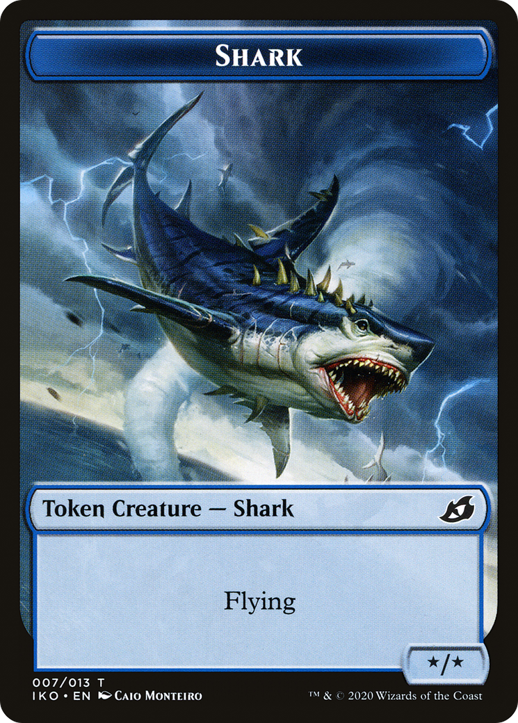 Shark (TIKO-007) - Ikoria: Lair of Behemoths Tokens Foil - Premium MTG Single from Wizards of the Coast - Just $0.41! Shop now at Game Crave Tournament Store