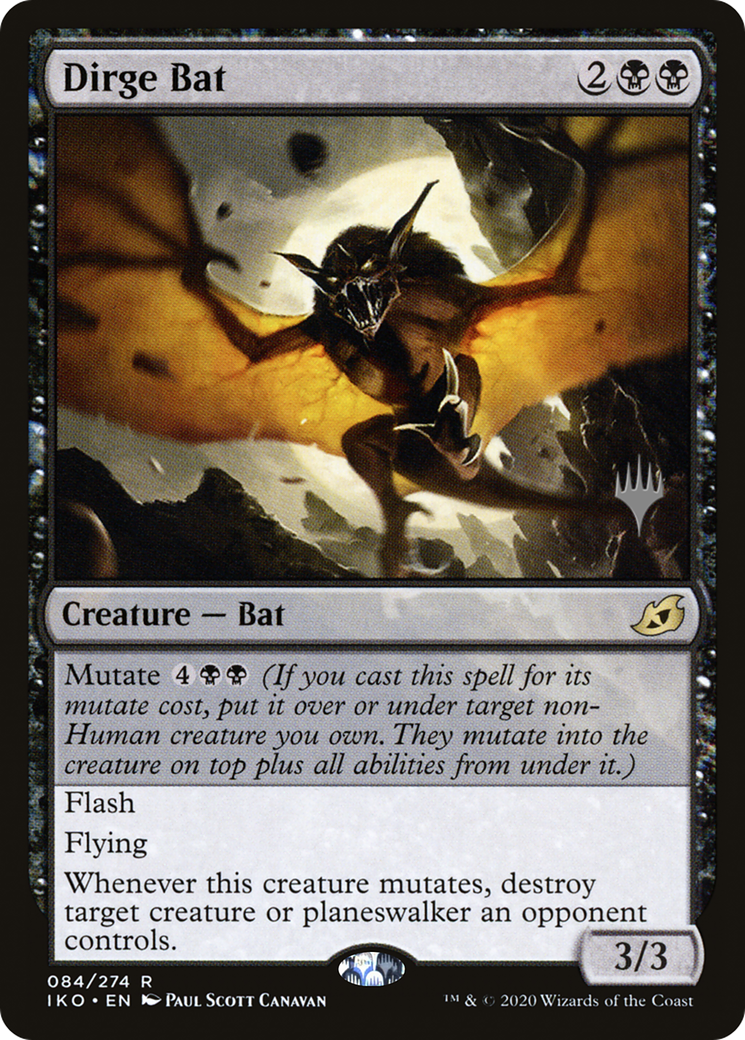 Dirge Bat (PIKO-84P) - Ikoria: Lair of Behemoths Promos - Premium MTG Single from Wizards of the Coast - Just $0.08! Shop now at Game Crave Tournament Store