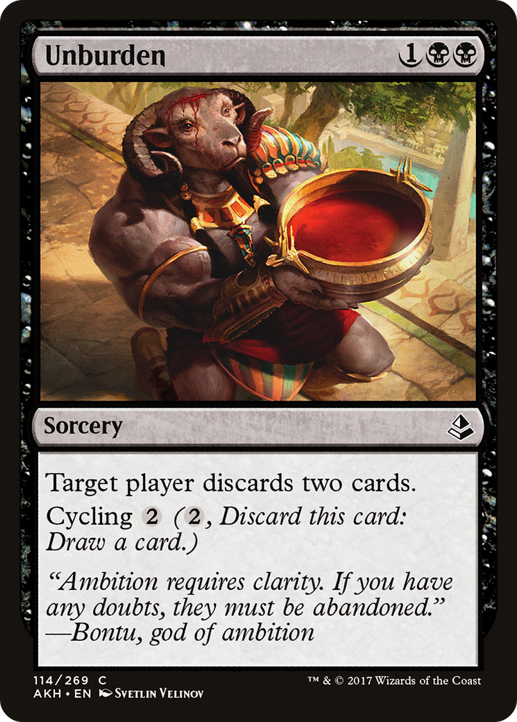 Unburden (AKH-114) - Amonkhet - Premium MTG Single from Wizards of the Coast - Just $0.08! Shop now at Game Crave Tournament Store