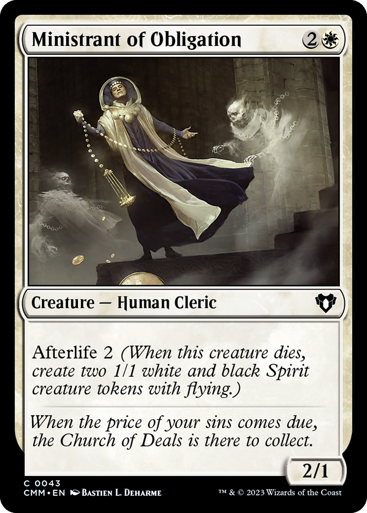 Ministrant of Obligation (CMM-043) - Commander Masters - Premium MTG Single from Wizards of the Coast - Just $0.08! Shop now at Game Crave Tournament Store