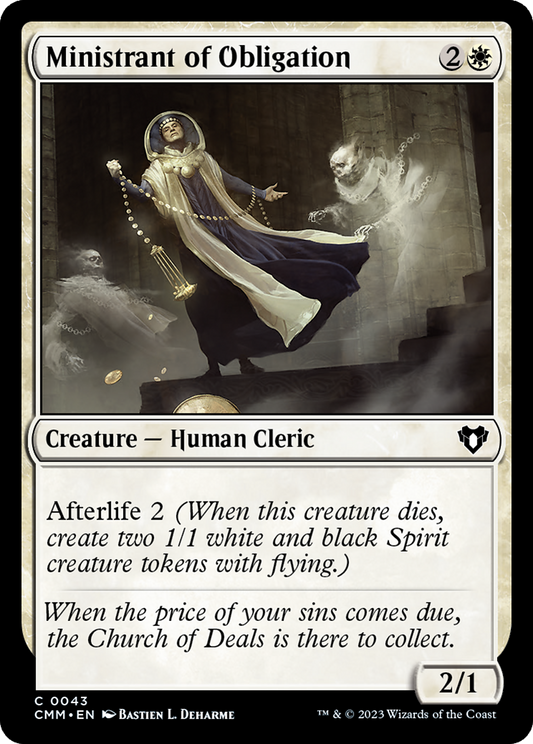 Ministrant of Obligation (CMM-043) - Commander Masters - Premium MTG Single from Wizards of the Coast - Just $0.08! Shop now at Game Crave Tournament Store
