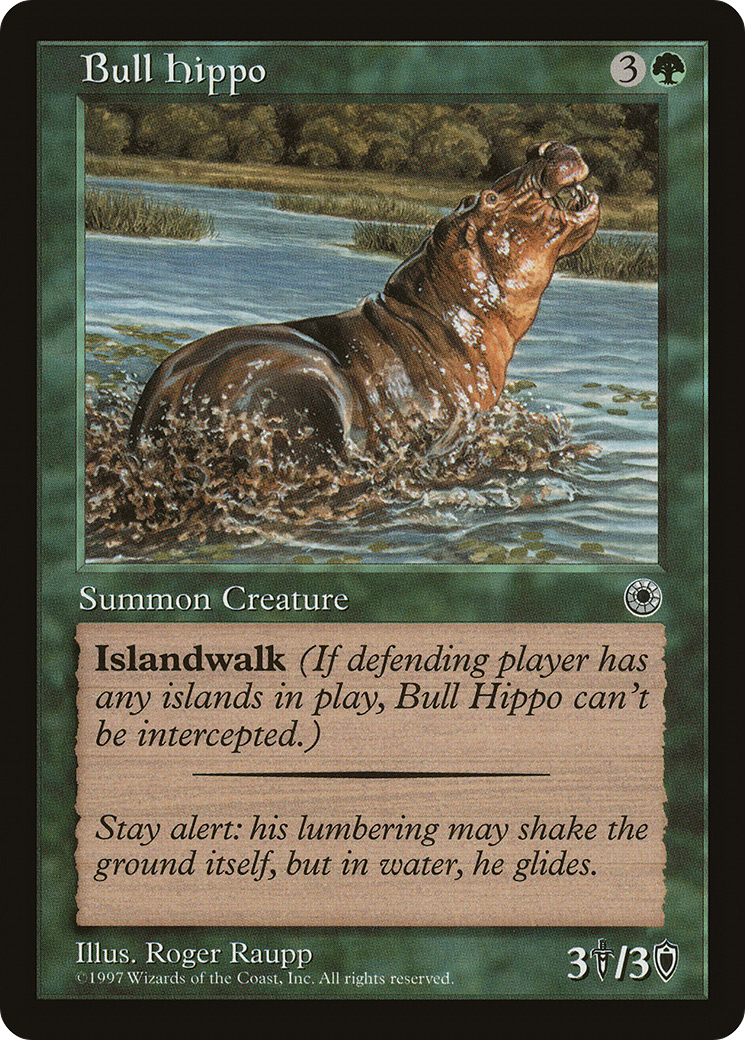 Bull Hippo (POR-160) - Portal - Premium MTG Single from Wizards of the Coast - Just $0.08! Shop now at Game Crave Tournament Store