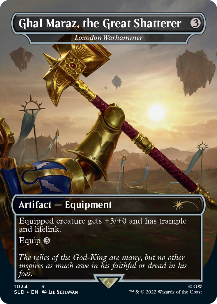 Loxodon Warhammer (SLD-1034) - Secret Lair Drop / Ghal Maraz, the Great Shatterer (Borderless) Foil - Premium MTG Single from Wizards of the Coast - Just $2.51! Shop now at Game Crave Tournament Store