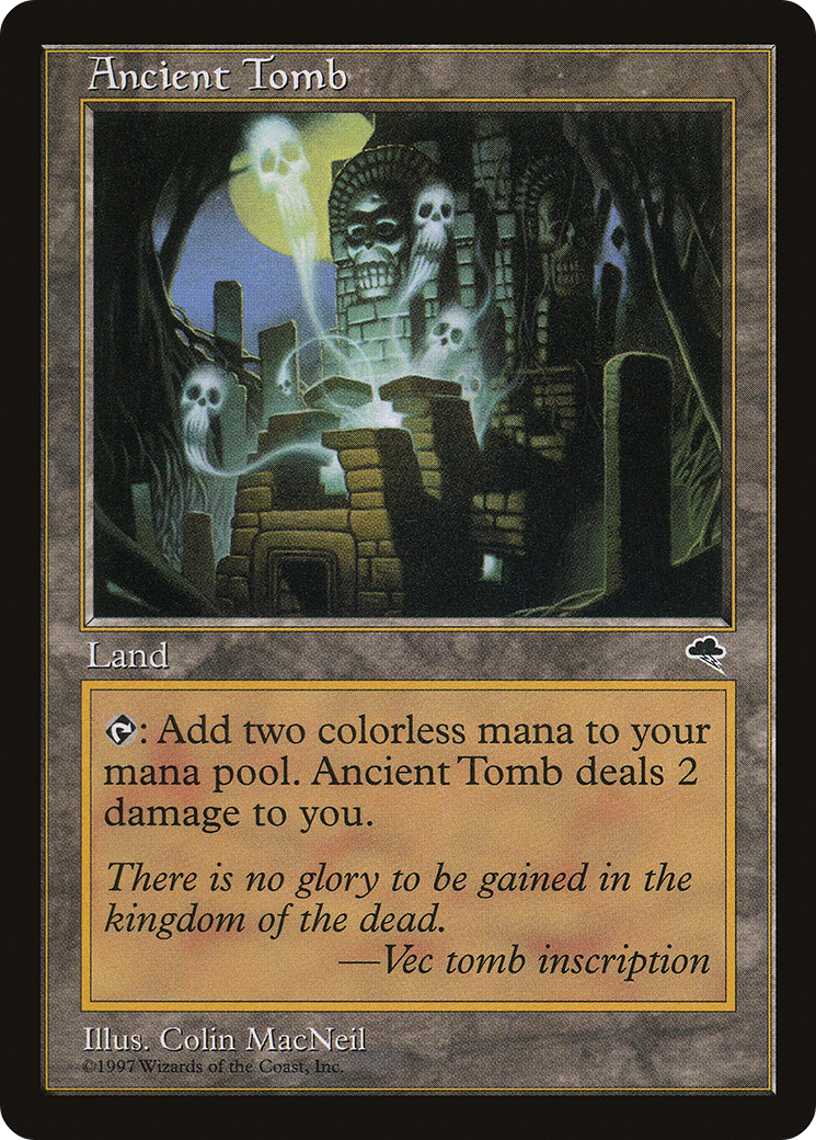 Ancient Tomb (TMP-315) - Tempest - Premium MTG Single from Wizards of the Coast - Just $26.90! Shop now at Game Crave Tournament Store
