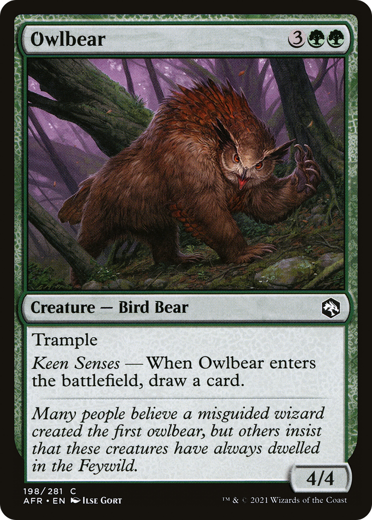 Owlbear (AFR-198) - Adventures in the Forgotten Realms Foil - Premium MTG Single from Wizards of the Coast - Just $0.08! Shop now at Game Crave Tournament Store