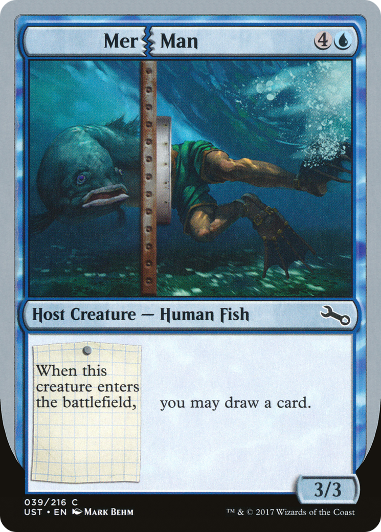 Mer Man (UST-039) - Unstable - Premium MTG Single from Wizards of the Coast - Just $0.08! Shop now at Game Crave Tournament Store