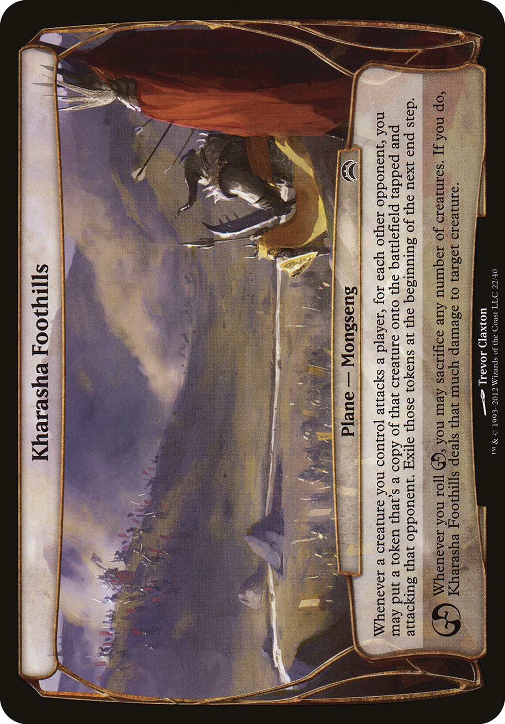 Kharasha Foothills (OPC2-022) - Planechase 2012 Planes - Premium MTG Single from Wizards of the Coast - Just $0.25! Shop now at Game Crave Tournament Store