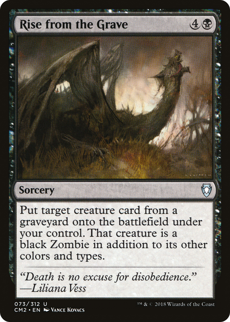 Rise from the Grave (CM2-073) - Commander Anthology Volume II - Premium MTG Single from Wizards of the Coast - Just $0.08! Shop now at Game Crave Tournament Store