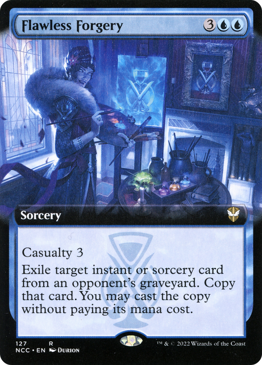 Flawless Forgery (NCC-127) - New Capenna Commander: (Extended Art) - Premium MTG Single from Wizards of the Coast - Just $0.08! Shop now at Game Crave Tournament Store