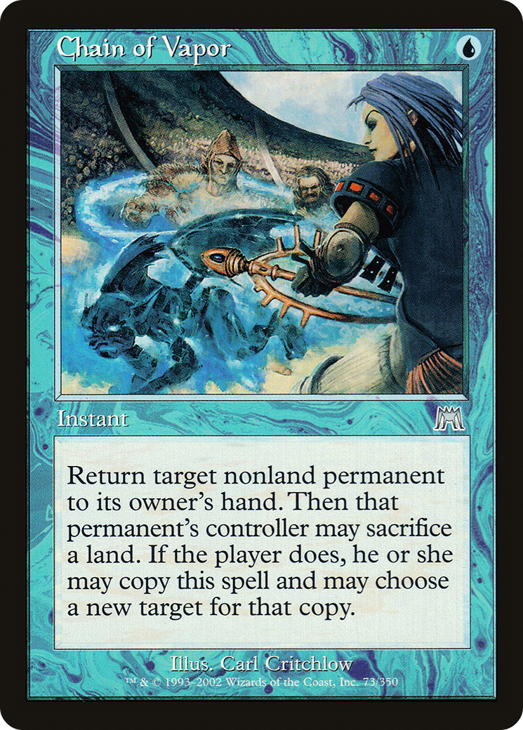 Chain of Vapor (ONS-073) - Onslaught Foil - Premium MTG Single from Wizards of the Coast - Just $49.44! Shop now at Game Crave Tournament Store