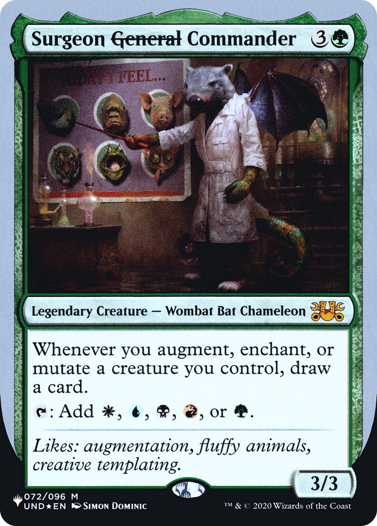 Surgeon General Commander (UPLIST-042) - The List (Unfinity Foil Edition) Foil - Premium MTG Single from Wizards of the Coast - Just $0.12! Shop now at Game Crave Tournament Store