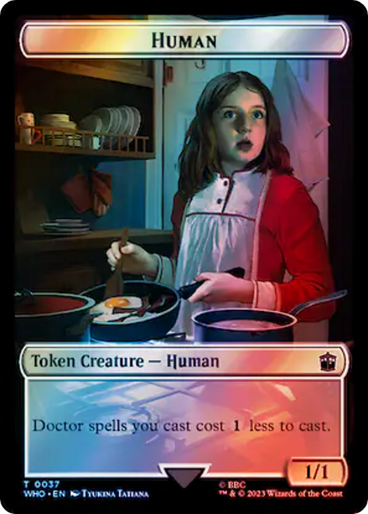 Human (TWHO-037) - Doctor Who Tokens Foil - Premium MTG Single from Wizards of the Coast - Just $0! Shop now at Game Crave Tournament Store