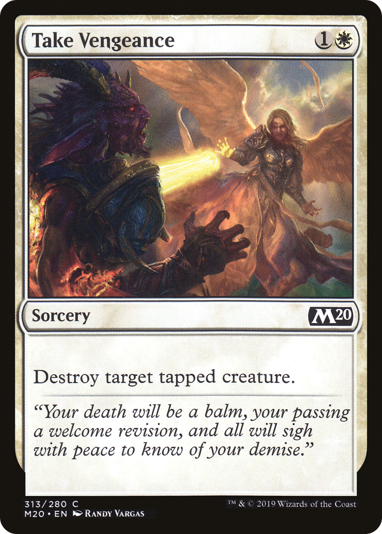 Take Vengeance (M20-313) - Core Set 2020 - Premium MTG Single from Wizards of the Coast - Just $0.08! Shop now at Game Crave Tournament Store