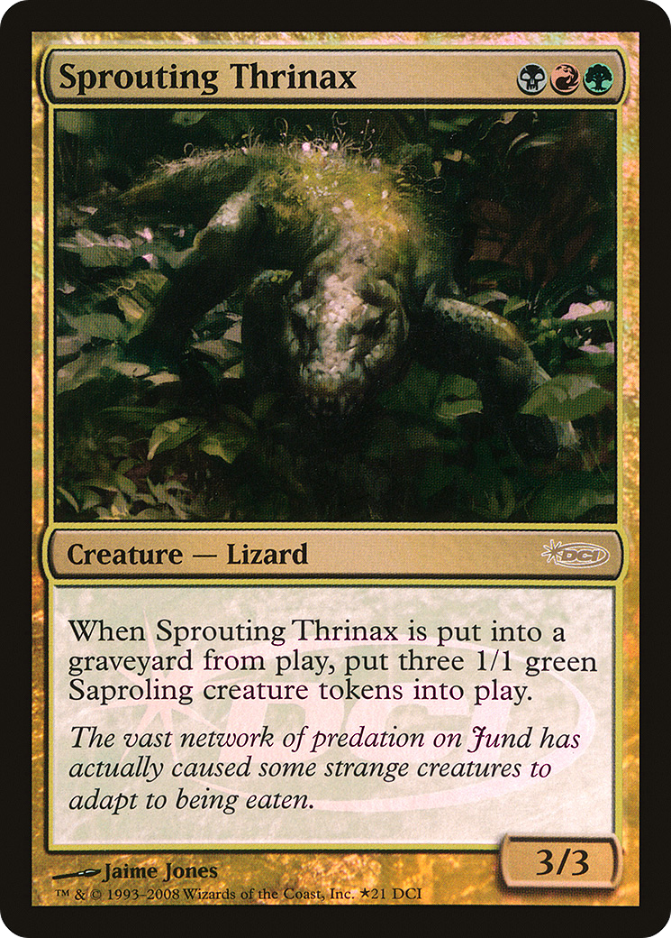 Sprouting Thrinax (PDCI-021) - DCI Promos Foil - Premium MTG Single from Wizards of the Coast - Just $0.09! Shop now at Game Crave Tournament Store