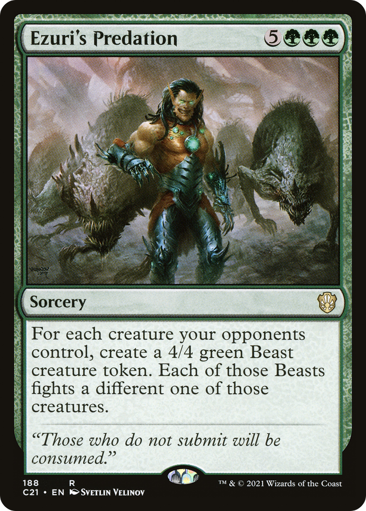 Ezuri's Predation (C21-188) - Commander 2021 - Premium MTG Single from Wizards of the Coast - Just $0.26! Shop now at Game Crave Tournament Store