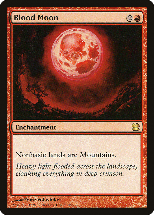Blood Moon (MMA-106) - Modern Masters - Premium MTG Single from Wizards of the Coast - Just $1.64! Shop now at Game Crave Tournament Store