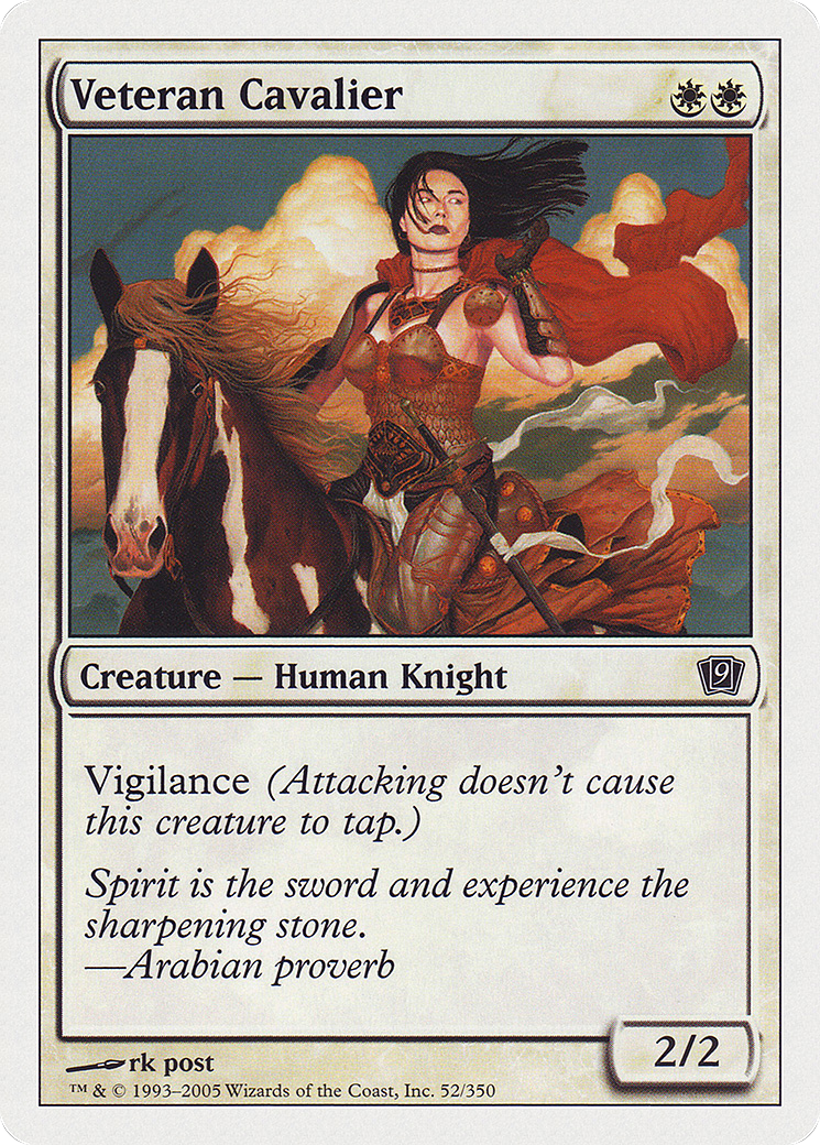 Veteran Cavalier (9ED-052) - Ninth Edition - Premium MTG Single from Wizards of the Coast - Just $0.08! Shop now at Game Crave Tournament Store