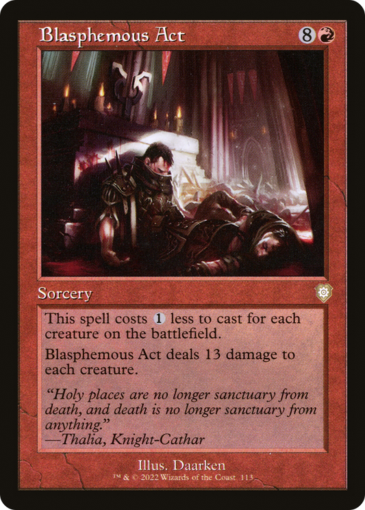 Blasphemous Act (BRC-113) - The Brothers' War Commander - Premium MTG Single from Wizards of the Coast - Just $0.50! Shop now at Game Crave Tournament Store