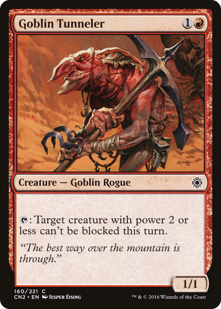 Goblin Tunneler (CN2-160) - Conspiracy: Take the Crown - Premium MTG Single from Wizards of the Coast - Just $0.08! Shop now at Game Crave Tournament Store