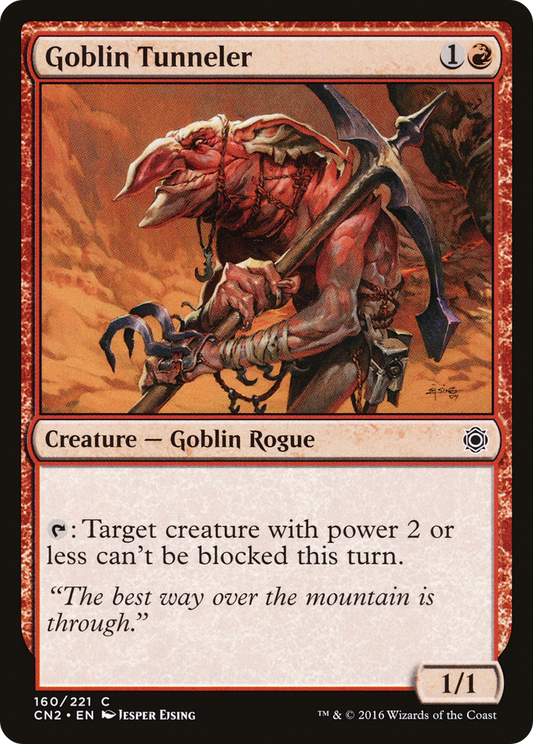 Goblin Tunneler (CN2-160) - Conspiracy: Take the Crown Foil - Premium MTG Single from Wizards of the Coast - Just $0.08! Shop now at Game Crave Tournament Store