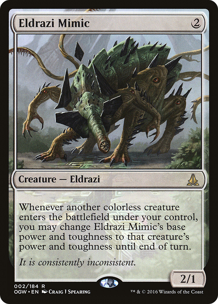Eldrazi Mimic (OGW-002) - Oath of the Gatewatch Foil - Premium MTG Single from Wizards of the Coast - Just $0.85! Shop now at Game Crave Tournament Store
