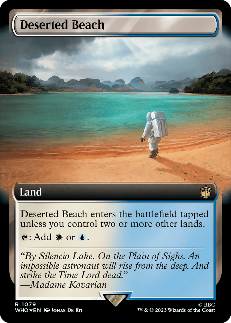 Deserted Beach (WHO-1079) - Doctor Who: (Extended Art) Foil - Premium MTG Single from Wizards of the Coast - Just $1.04! Shop now at Game Crave Tournament Store