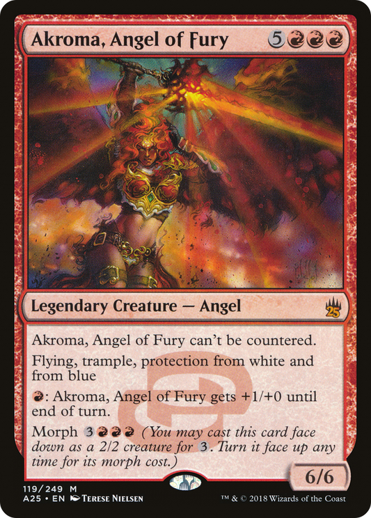 Akroma, Angel of Fury (A25-119) - Masters 25 Foil - Premium MTG Single from Wizards of the Coast - Just $2.15! Shop now at Game Crave Tournament Store