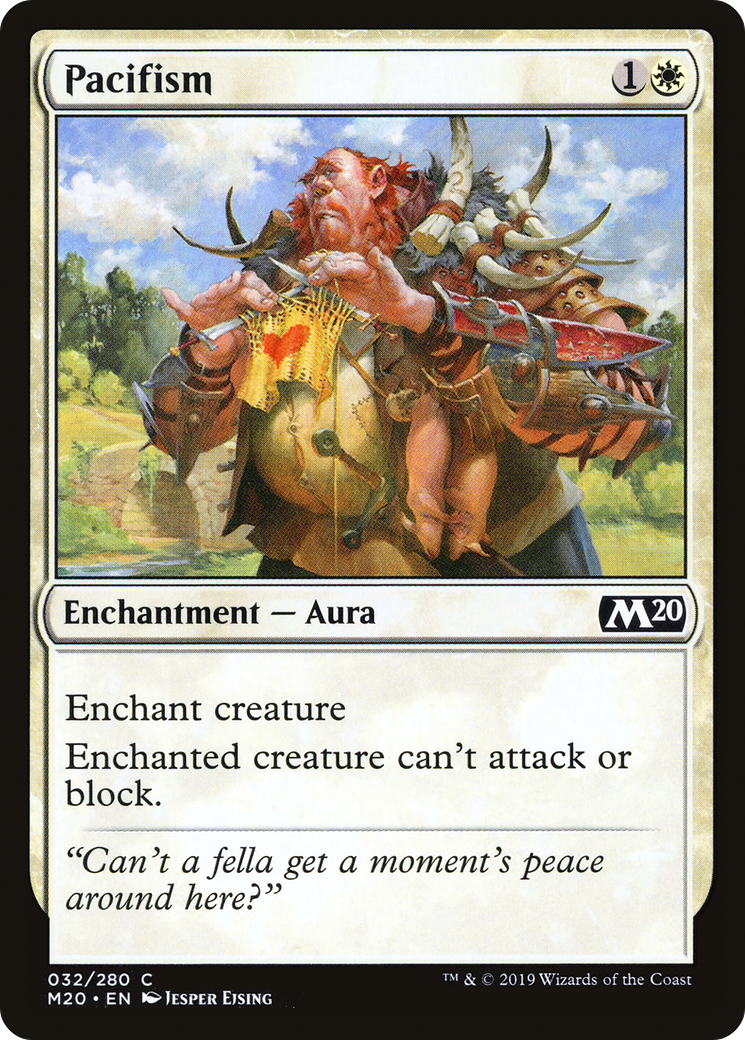 Pacifism (M20-032) - Core Set 2020 Foil - Premium MTG Single from Wizards of the Coast - Just $0.08! Shop now at Game Crave Tournament Store