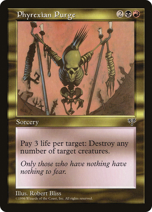 Phyrexian Purge (MIR-273) - Mirage - Premium MTG Single from Wizards of the Coast - Just $0.56! Shop now at Game Crave Tournament Store