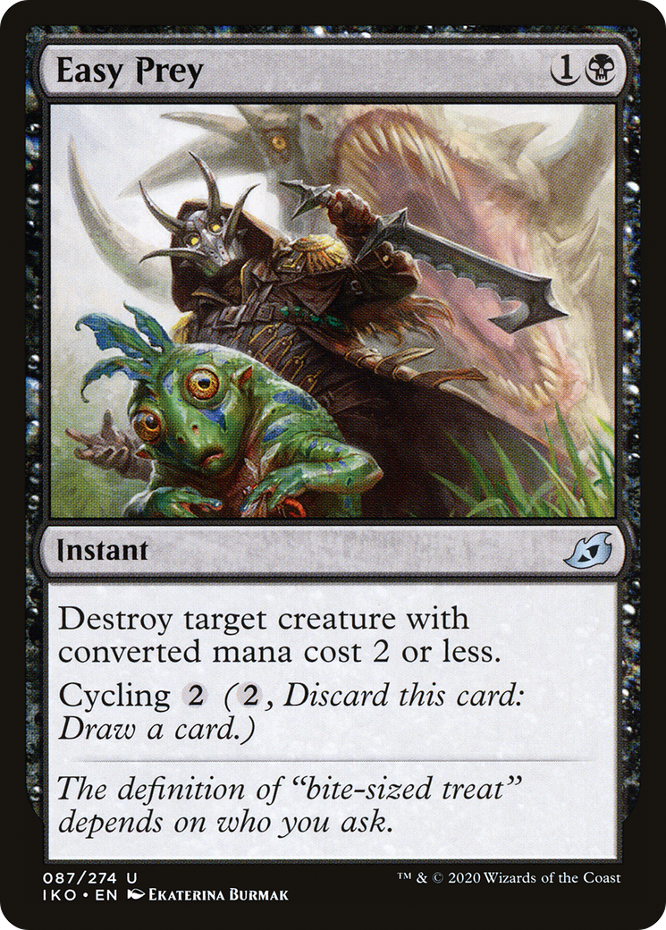 Easy Prey (IKO-087) - Ikoria: Lair of Behemoths - Premium MTG Single from Wizards of the Coast - Just $0.08! Shop now at Game Crave Tournament Store