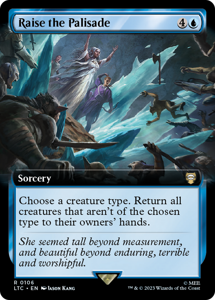 Raise the Palisade (LTC-106) - Tales of Middle-earth Commander: (Extended Art) - Premium MTG Single from Wizards of the Coast - Just $3.11! Shop now at Game Crave Tournament Store