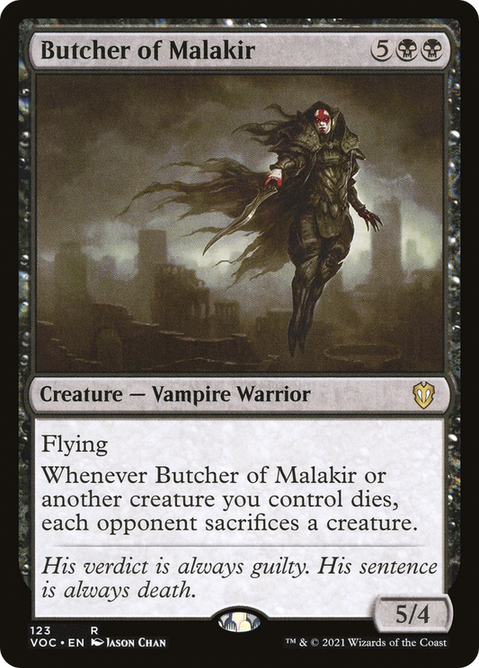 Butcher of Malakir (VOC-123) - Crimson Vow Commander - Premium MTG Single from Wizards of the Coast - Just $0.08! Shop now at Game Crave Tournament Store