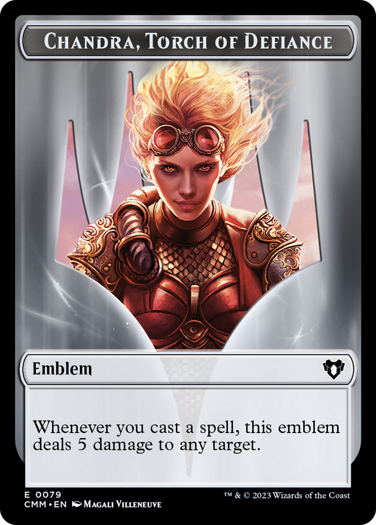 Chandra, Torch of Defiance Emblem (TCMM-079) - Commander Masters Tokens Foil - Premium MTG Single from Wizards of the Coast - Just $0! Shop now at Game Crave Tournament Store