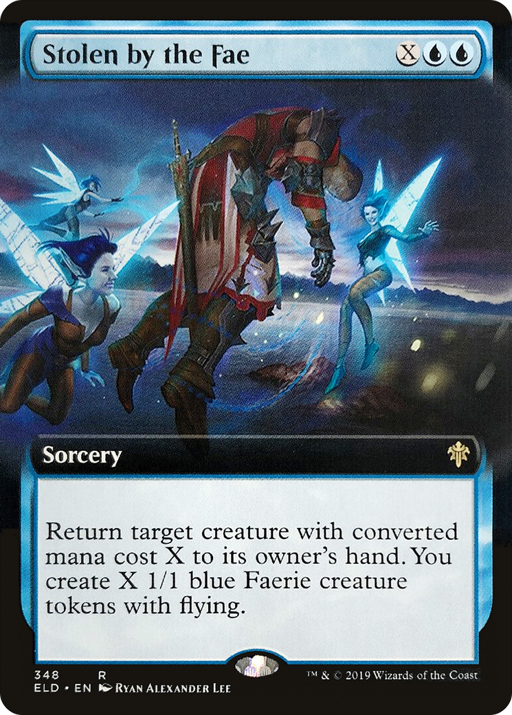 Stolen by the Fae (ELD-348) - Throne of Eldraine: (Extended Art) - Premium MTG Single from Wizards of the Coast - Just $0.90! Shop now at Game Crave Tournament Store