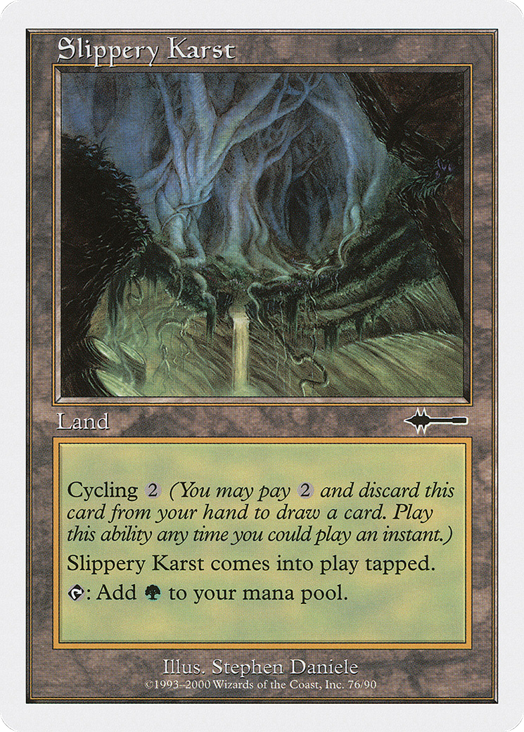 Slippery Karst (BTD-076) - Beatdown Box Set - Premium MTG Single from Wizards of the Coast - Just $0.08! Shop now at Game Crave Tournament Store