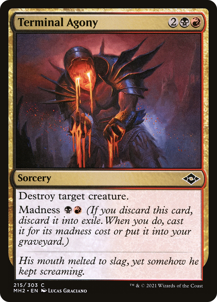 Terminal Agony (MH2-215) - Modern Horizons 2 - Premium MTG Single from Wizards of the Coast - Just $0.08! Shop now at Game Crave Tournament Store