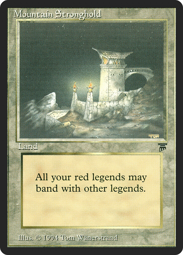 Mountain Stronghold (LEG-304) - Legends - Premium MTG Single from Wizards of the Coast - Just $1.46! Shop now at Game Crave Tournament Store