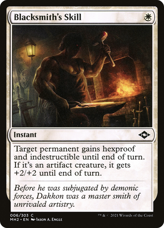 Blacksmith's Skill (MH2-006) - Modern Horizons 2 - Premium MTG Single from Wizards of the Coast - Just $0.25! Shop now at Game Crave Tournament Store